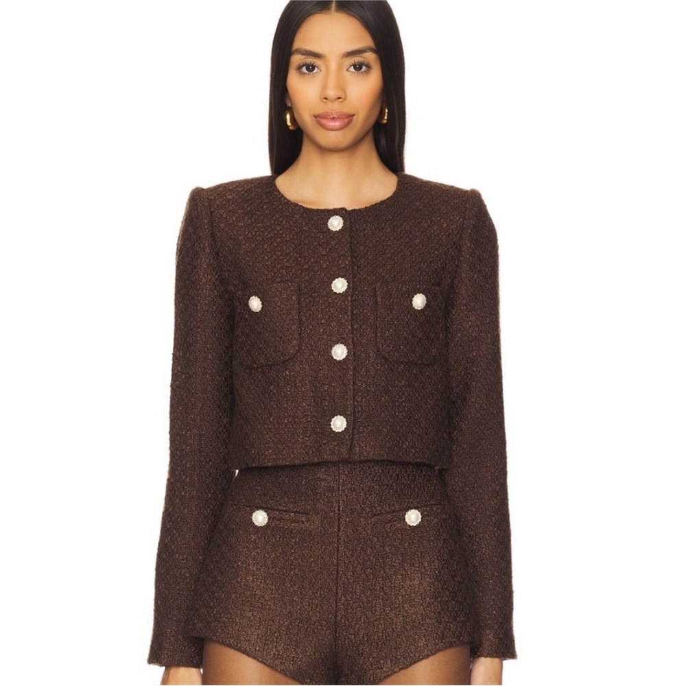 MAJORELLE Chocolate Brown Set - Top size Small Bottom size Small